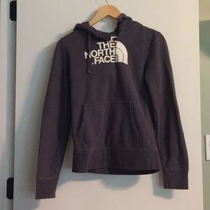 The North Face purple sweatshirt